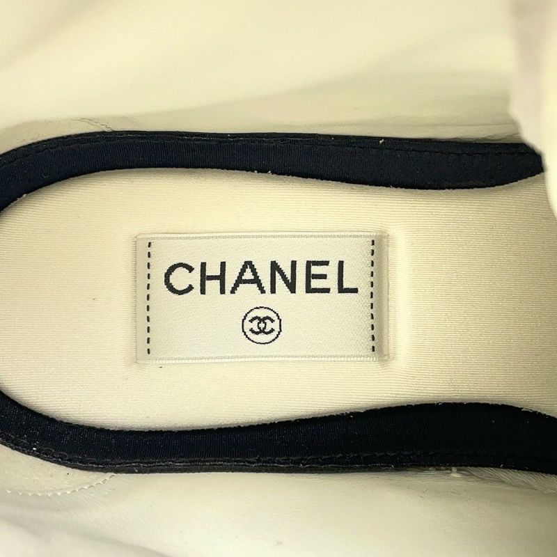 シャネル スニーカー ココマーク ハイカットスニーカー メンズサイズ41 G45082 CHANEL 靴 白
