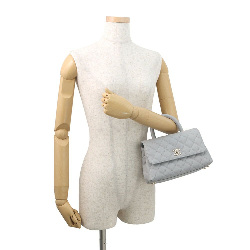 シャネル ハンドバッグ マトラッセ ココマーク ココハンドル キャビアスキン A92990 CHANEL 2wayショルダーバッグ