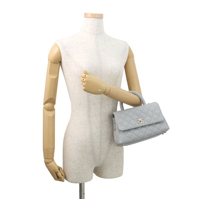 シャネル ハンドバッグ マトラッセ ココマーク ココハンドル キャビアスキン A92990 CHANEL 2wayショルダーバッグ