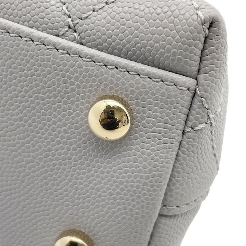 シャネル ハンドバッグ マトラッセ ココマーク ココハンドル キャビアスキン A92990 CHANEL 2wayショルダーバッグ