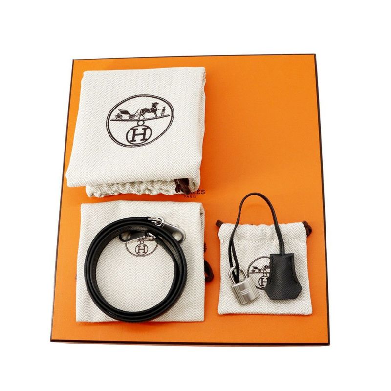 エルメス ハンドバッグ ケリー25 外縫い アルドワーズ/エレクトラム金具 エプソン K刻印 2wayショルダー黒