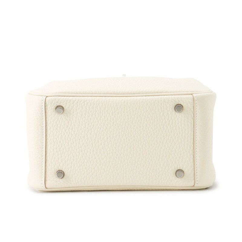 エルメス ハンドバッグ リンディ ミニ クレ/シルバー金具 トリヨンクレマンス K刻印 ２wayショルダー