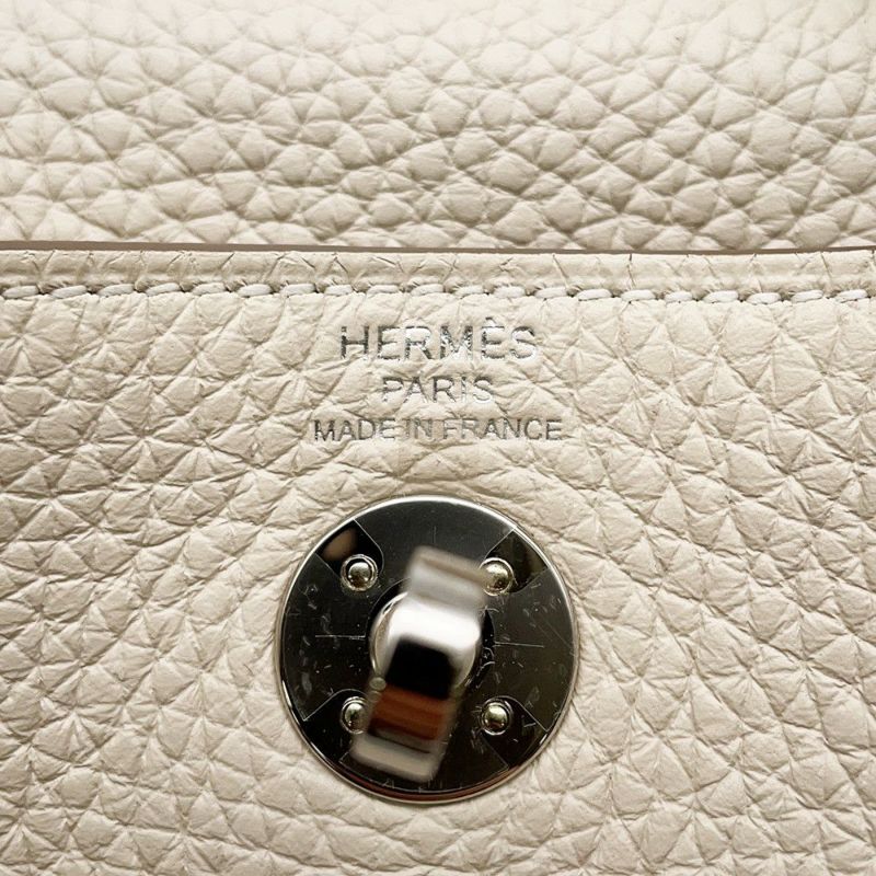 エルメス ハンドバッグ リンディ ミニ クレ/シルバー金具 トリヨンクレマンス K刻印 ２wayショルダー