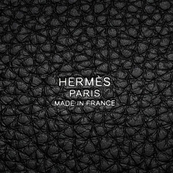 エルメス ハンドバッグ ピコタンロックPM ブラック/シルバー金具 トリヨンクレマンス K刻印 黒