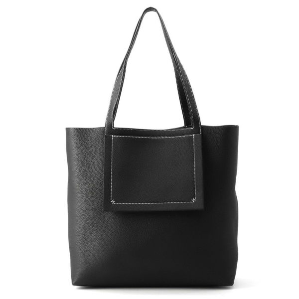 エルメス トートバッグ カバセリエ46 ブラック トリヨンクレマンス K刻印 HERMES 黒