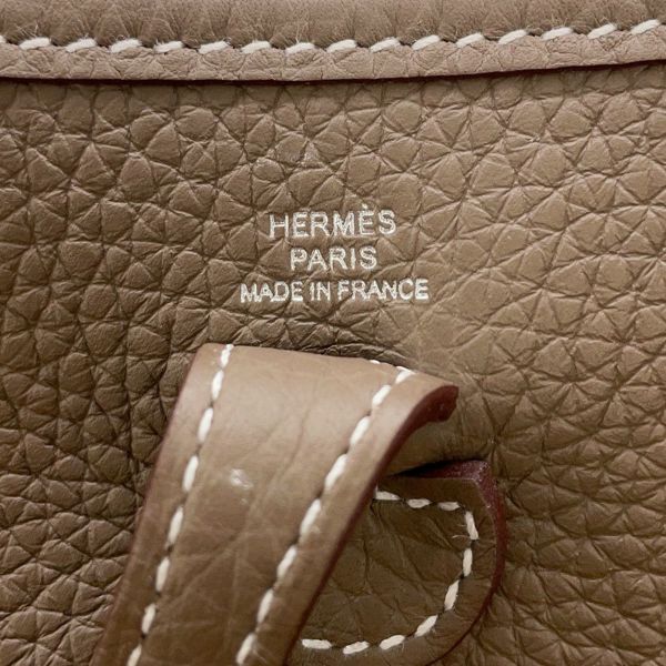 エルメス エブリンTPM 111cm アマゾン エトゥープ/ブルーインディゴ/シルバー金具 トリヨンクレマンス K刻印