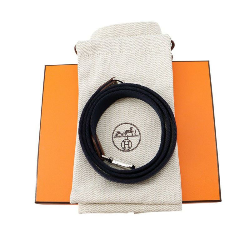 エルメス エブリンTPM 111cm アマゾン エトゥープ/ブルーインディゴ/シルバー金具 トリヨンクレマンス K刻印