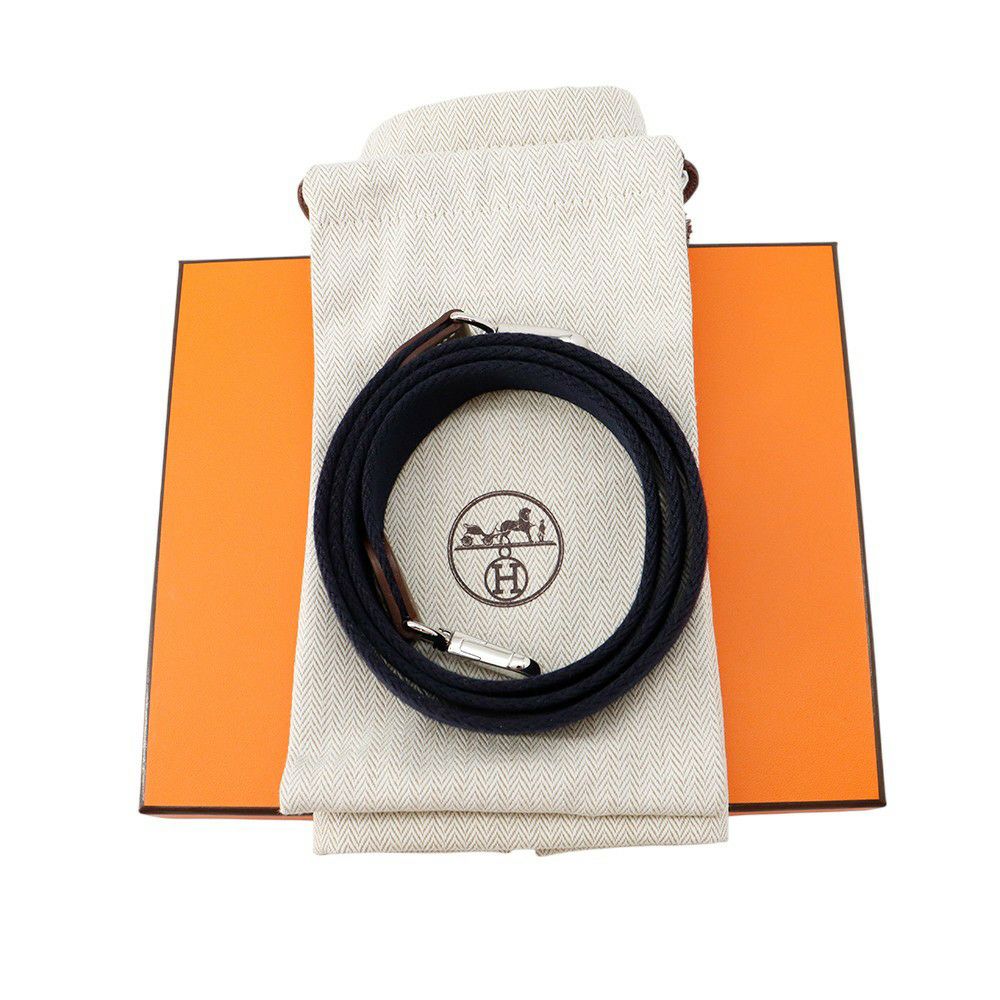 エルメス エブリンTPM 111cm アマゾン エトゥープ/ブルーインディゴ/シルバー金具 トリヨンクレマンス K刻印