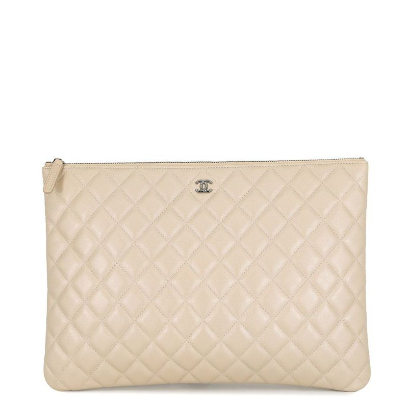 シャネル クラッチバッグ マトラッセ ココマーク ラムスキン A82552 CHANEL バッグ ポーチ