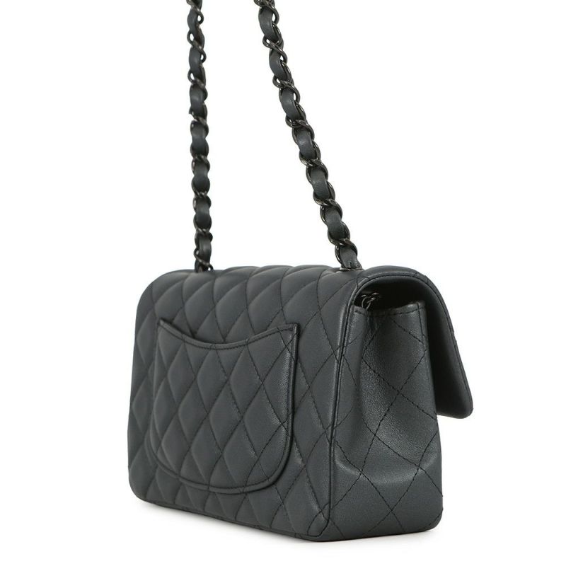 シャネル チェーンショルダーバッグ ココマーク ミニ マトラッセ 20 ラムスキン A69900 CHANEL 黒