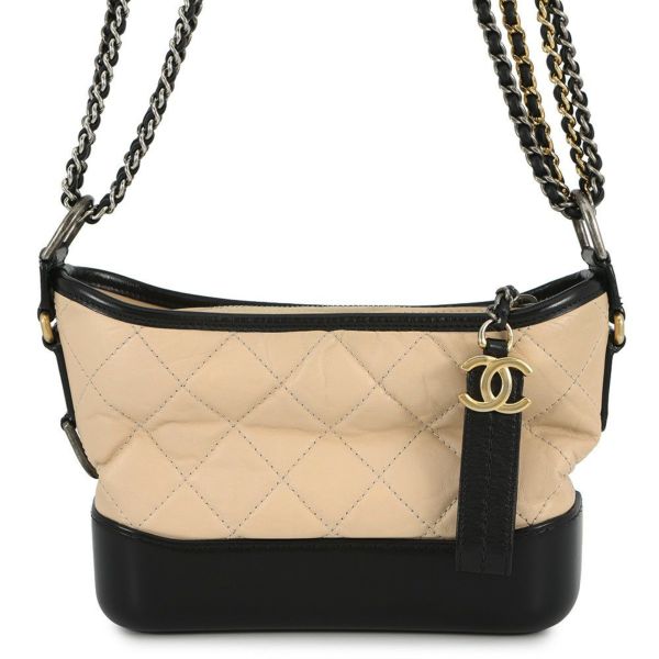 シャネル チェーンショルダーバッグ ガブリエル ドゥ シャネル スモール ホーボーバッグ A91810 CHANEL 黒