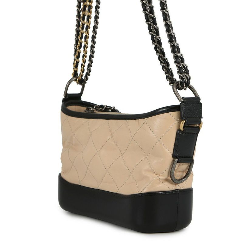 シャネル チェーンショルダーバッグ ガブリエル ドゥ シャネル スモール ホーボーバッグ A91810 CHANEL 黒