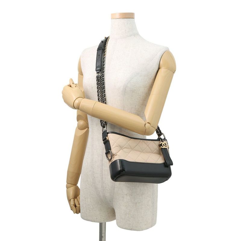 シャネル チェーンショルダーバッグ ガブリエル ドゥ シャネル スモール ホーボーバッグ A91810 CHANEL 黒