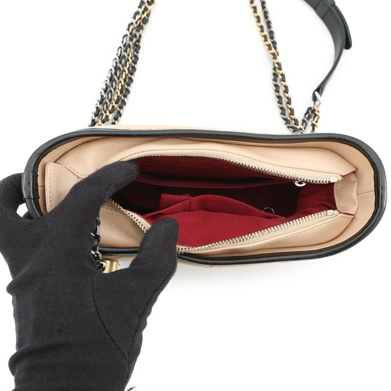 シャネル チェーンショルダーバッグ ガブリエル ドゥ シャネル スモール ホーボーバッグ A91810 CHANEL 黒