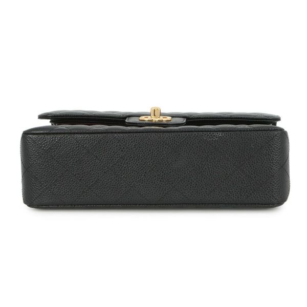 シャネル チェーンショルダーバッグ マトラッセ23 ココマーク Wフラップ キャビアスキン A01113 CHANEL 黒