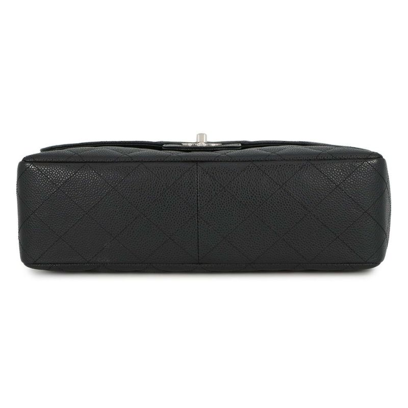 シャネル チェーンショルダーバッグ マトラッセ30 ココマーク キャビアスキン A28600 CHANEL デカマト 黒