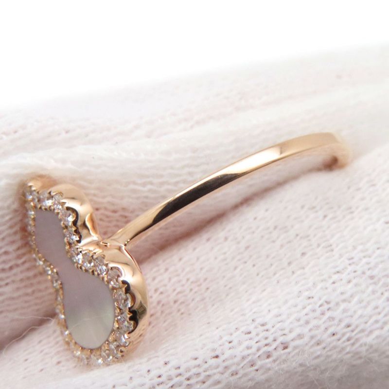 キーリン リング ウル マザーオブパール/ナノダイヤ 0.109ct K18PGピンクゴールド WURPT4ERGMP Qeelin Wulu 瓢箪 ひょうたん 指輪