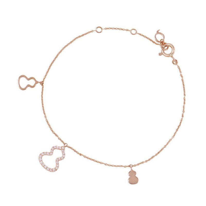 キーリン ブレスレット ウル ナノダイヤモンド 0.110ct K18PGピンクゴールド Qeelin Wulu 瓢箪 ひょうたん 指輪