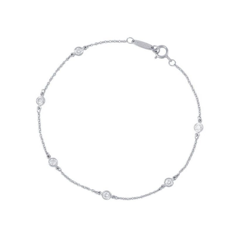 ティファニー ブレスレット エルサ・ペレッティ ダイヤモンド バイ ザ ヤード ブレスレット ダイヤ 6P 計0.30ct Pt950 60099275
