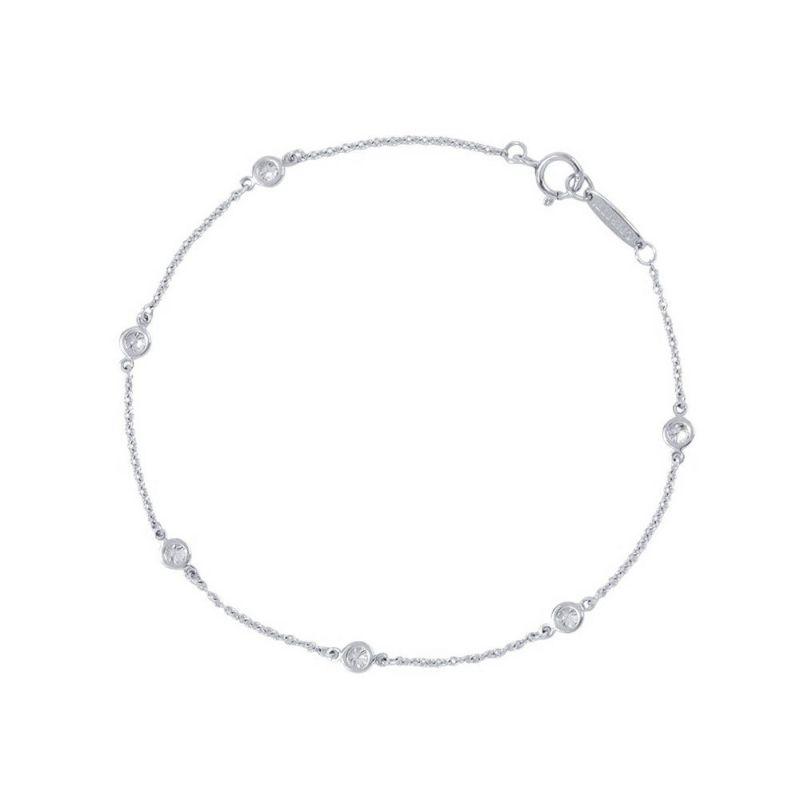 ティファニー ブレスレット エルサ・ペレッティ ダイヤモンド バイ ザ ヤード ブレスレット ダイヤ 6P 計0.30ct Pt950 60099275