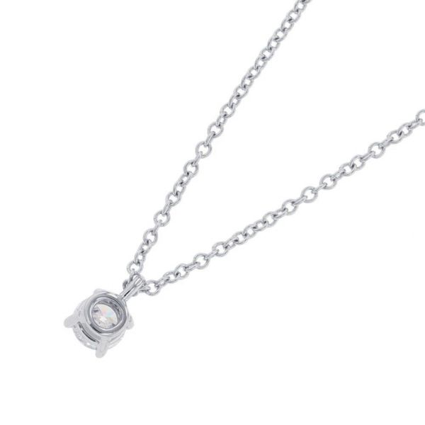 ティファニー ネックレス ソリティア ダイヤモンド ペンダント ダイヤ 1P 0.21ct Pt950プラチナ Tiffany&Co.