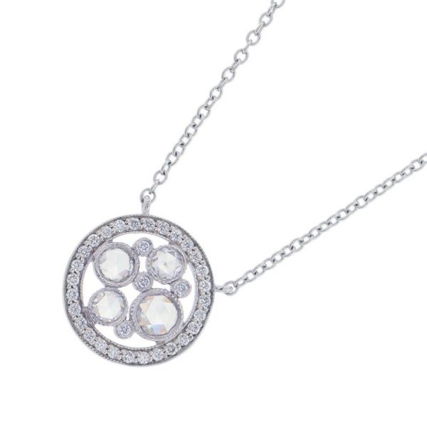 ティファニー ネックレス コブルストーン ネックレス ダイヤモンド Pt950プラチナ Tiffany&Co. ペンダント