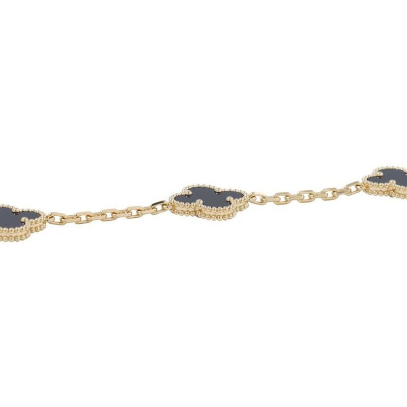 ヴァンクリーフ＆アーペル ブレスレット ヴィンテージ アルハンブラ ブレスレット 5モチーフ オニキス K18YG VCARA41300