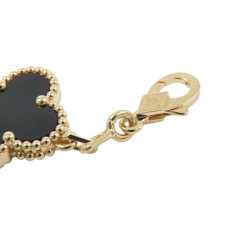 ヴァンクリーフ＆アーペル ブレスレット ヴィンテージ アルハンブラ ブレスレット 5モチーフ オニキス K18YG VCARA41300