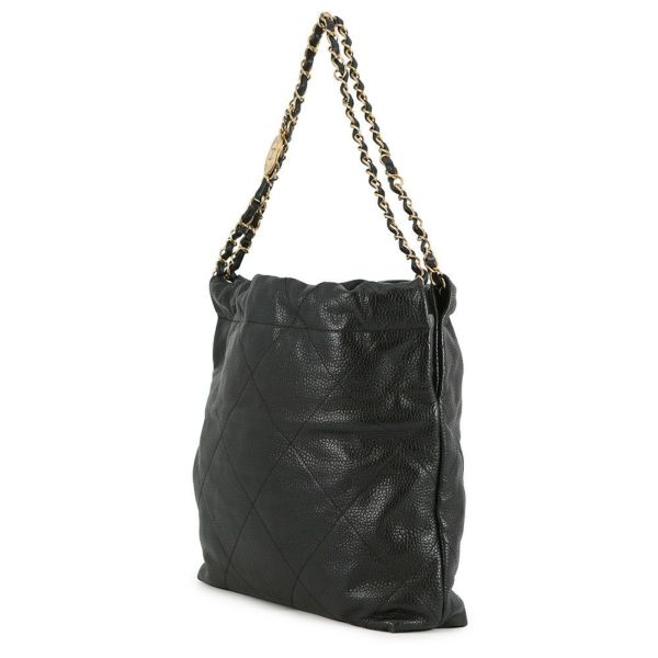 シャネル ハンドバッグ CHANEL 22 マトラッセ スモール グレインドカーフスキン AS3260 CHANEL ポーチ付き 黒