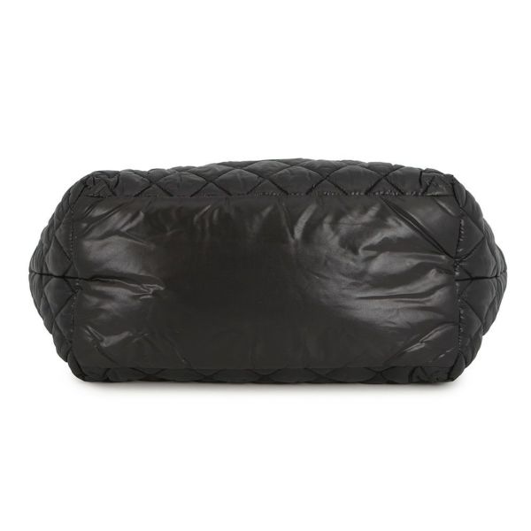 シャネル トートバッグ  コココクーン ココマーク マトラッセ スモール PM ナイロン A48610 CHANEL バッグ 黒