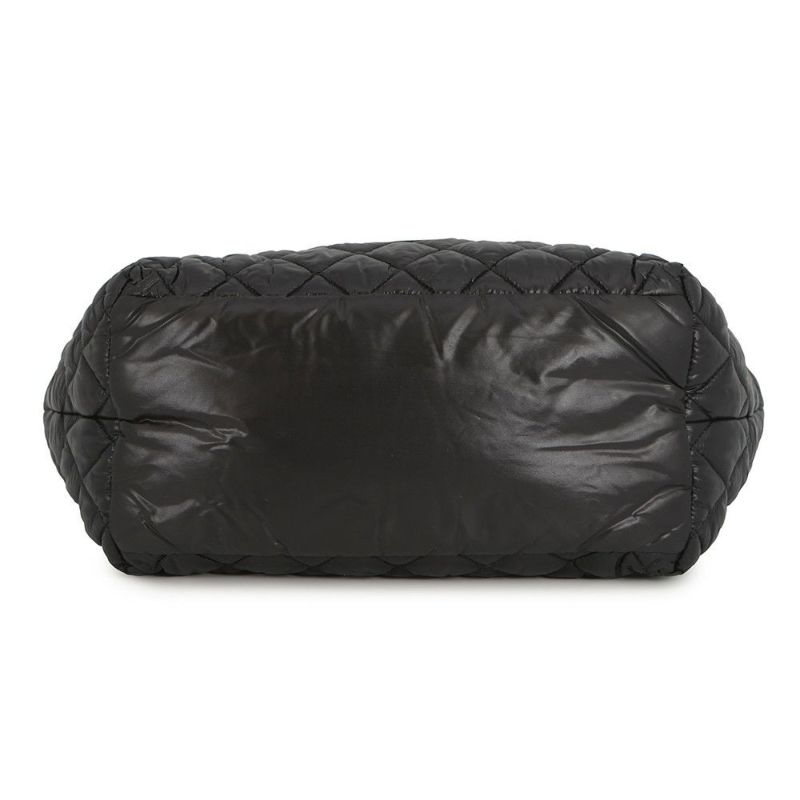 シャネル トートバッグ  コココクーン ココマーク マトラッセ スモール PM ナイロン A48610 CHANEL バッグ 黒