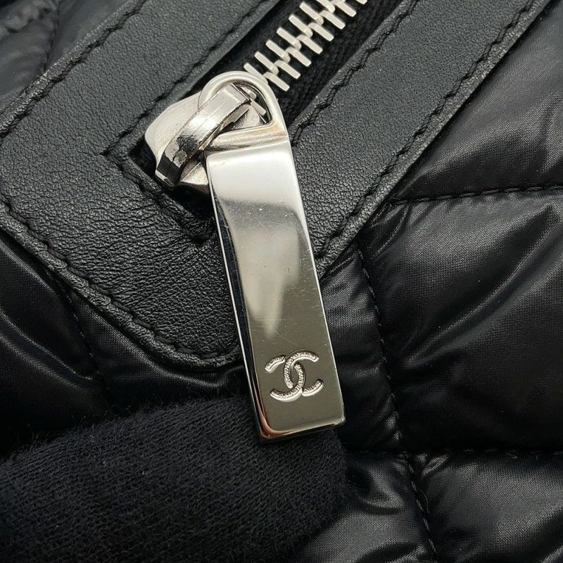 シャネル トートバッグ  コココクーン ココマーク マトラッセ スモール PM ナイロン A48610 CHANEL バッグ 黒