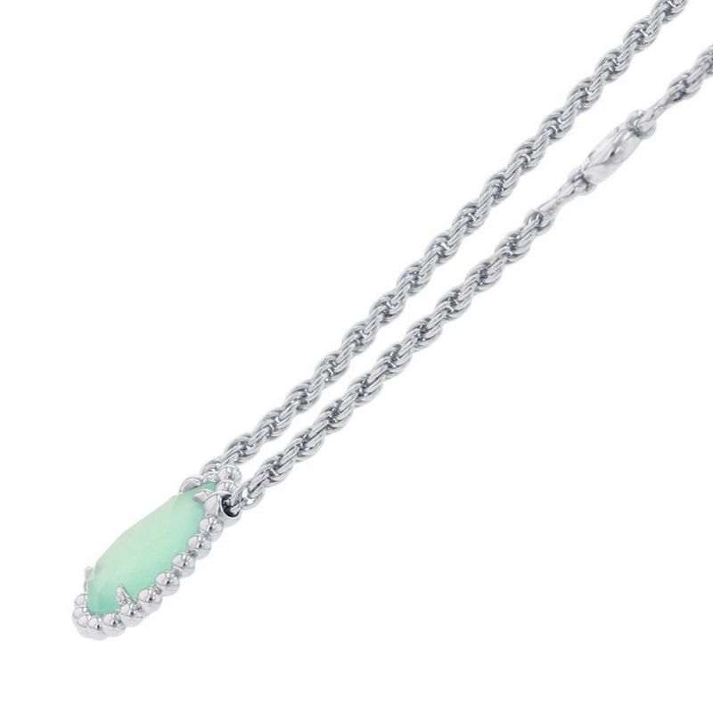 ブシュロン ネックレス セルパンボエム ペンダント エクストラスモール アクアプレーズ 1P 0.78ct/ダイヤ 8P 計0.03ct K18WG JPN00654