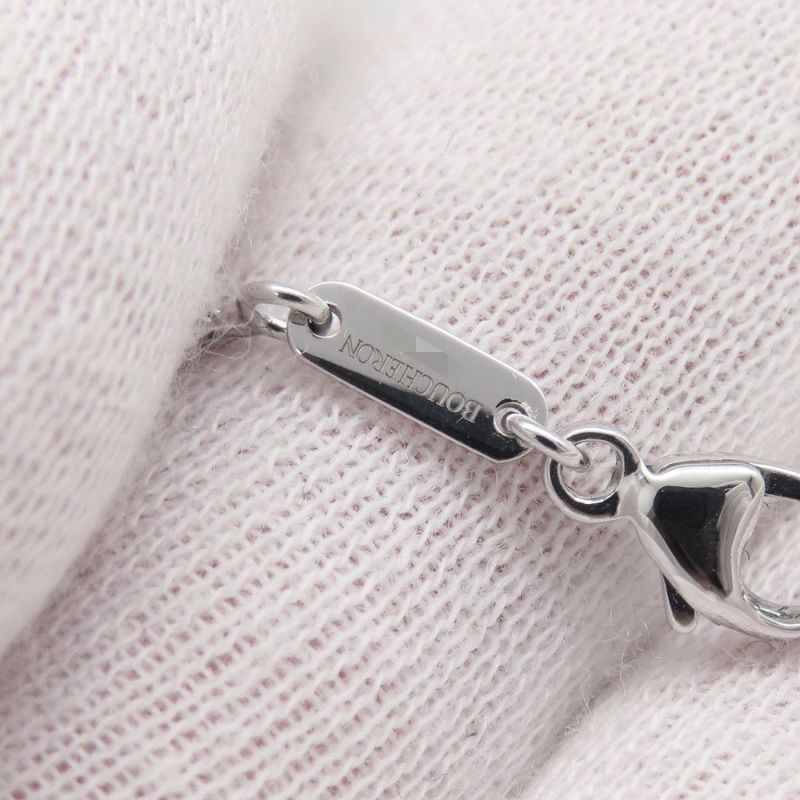 ブシュロン ネックレス セルパンボエム ペンダント エクストラスモール アクアプレーズ 1P 0.78ct/ダイヤ 8P 計0.03ct K18WG JPN00654