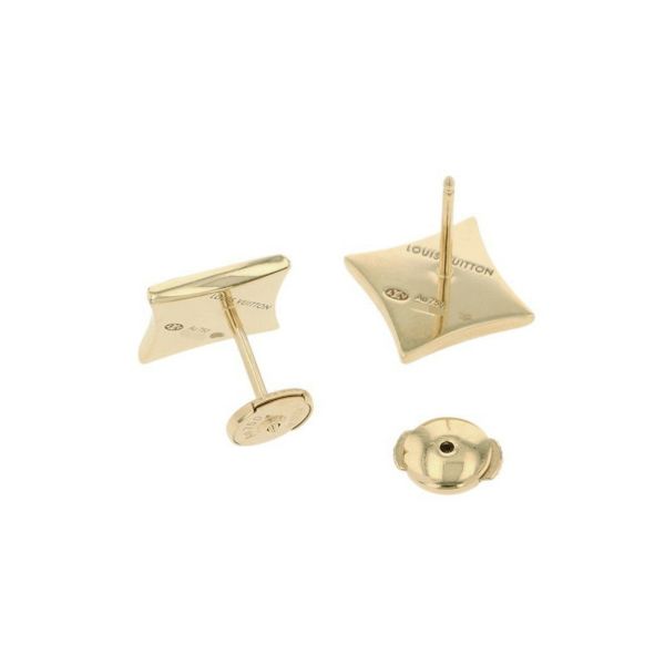 ルイヴィトン ピアス スター カラー フロッサム BB アマゾナイト K18YGイエローゴールド Q16641 LOUIS VUITTON