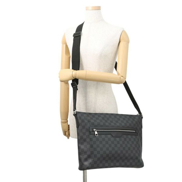 ルイヴィトン ショルダーバッグ ダミエ・グラフィット ミックGM N41105 LOUIS VUITTON ヴィトン バッグ メンズ 黒 ブラック