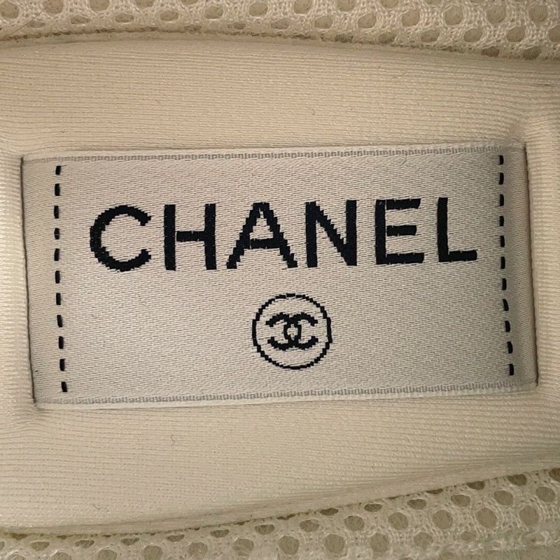 シャネル スニーカー ココマーク レディースサイズ38 カーフスキン G46733 CHANEL 靴 白