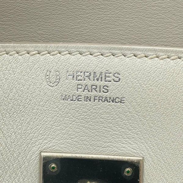 エルメス バーキン30 ホワイト/ローズドラシェ/シルバー金具 スイフト □L刻印 HERMES Birkin SPO