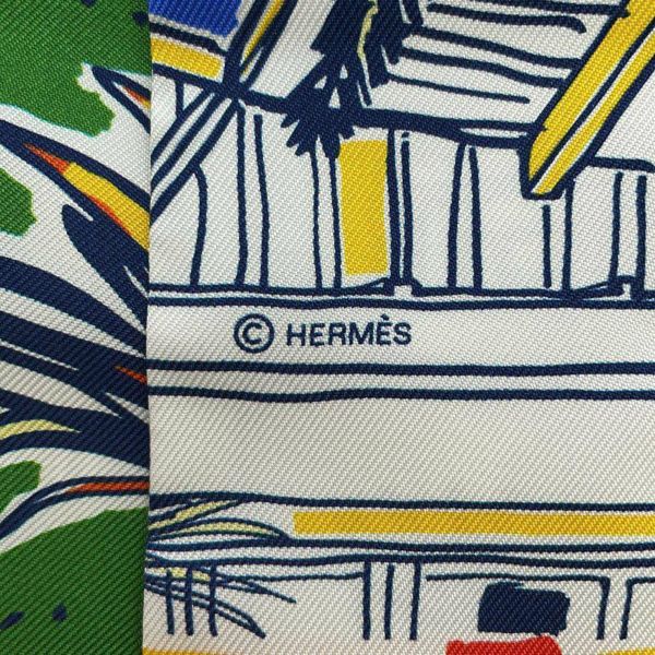 ☆エルメス スカーフ ツイリー レイユール・デテ RAYURES D'ETE HERMES