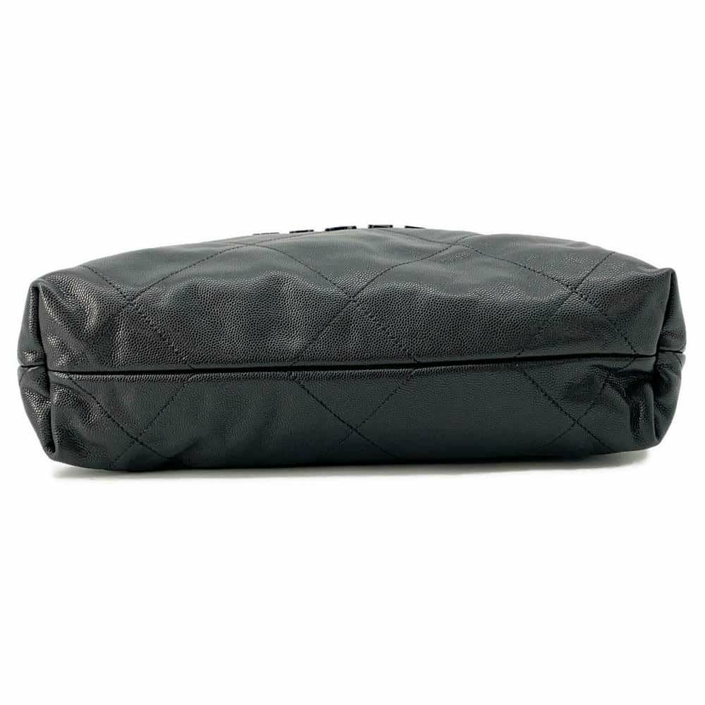 シャネル チェーンショルダーバッグ CHANEL22 スモール ソフトキャビアスキン AS3260 CHANEL ポーチ付き 黒