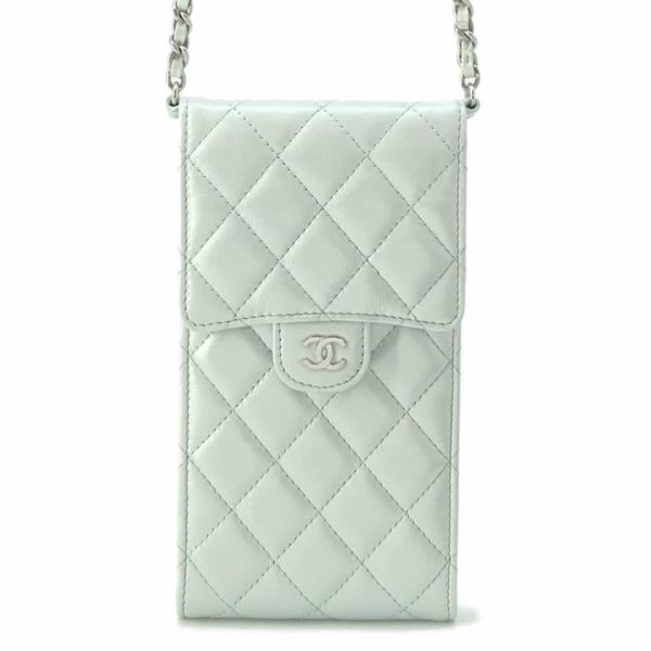 シャネル チェーンショルダーバッグ マトラッセ ココマーク ラムスキン AP2164 CHANEL ポシェット