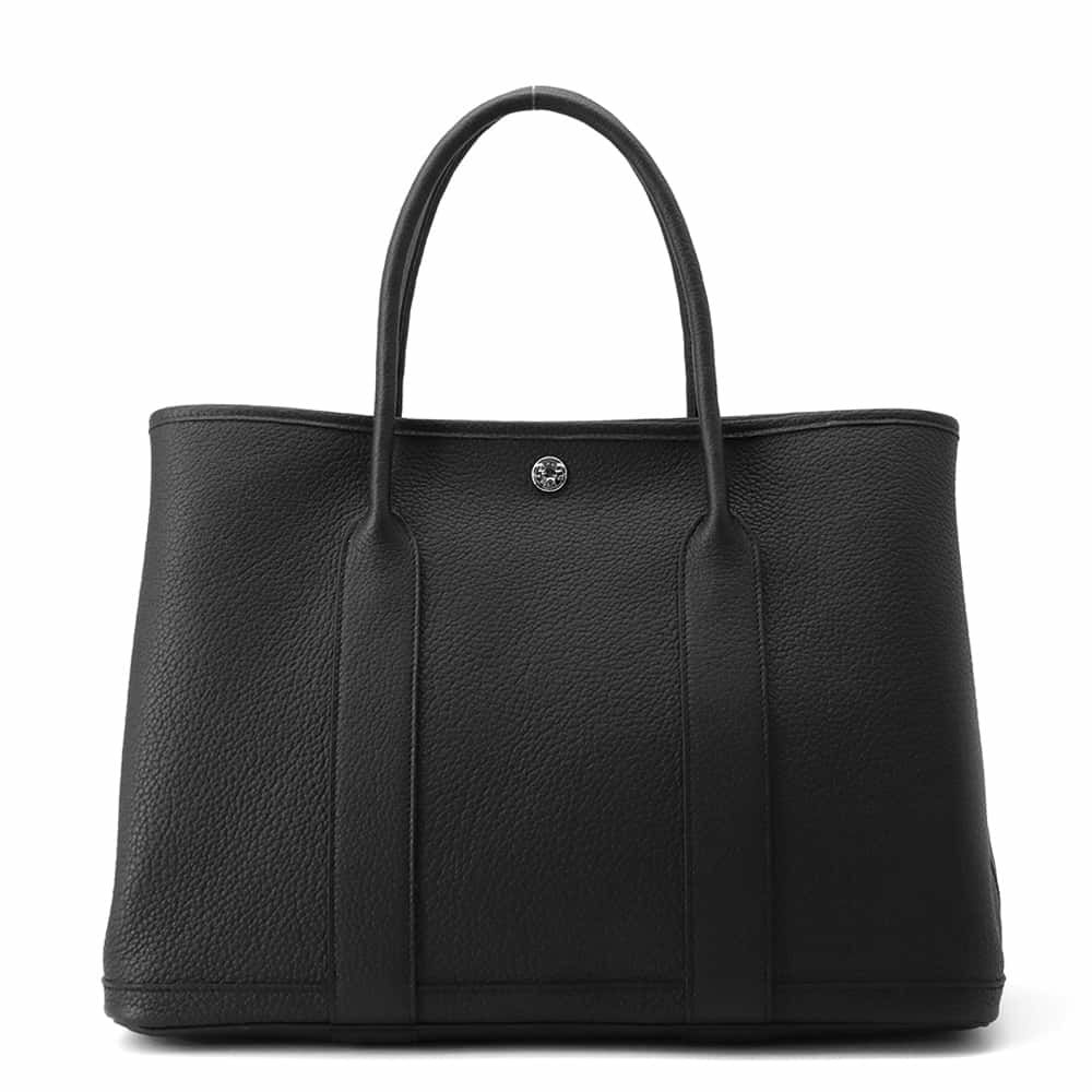 エルメス トートバッグ ガーデンパーティPM ブラック/シルバー金具 ネゴンダ W刻印
