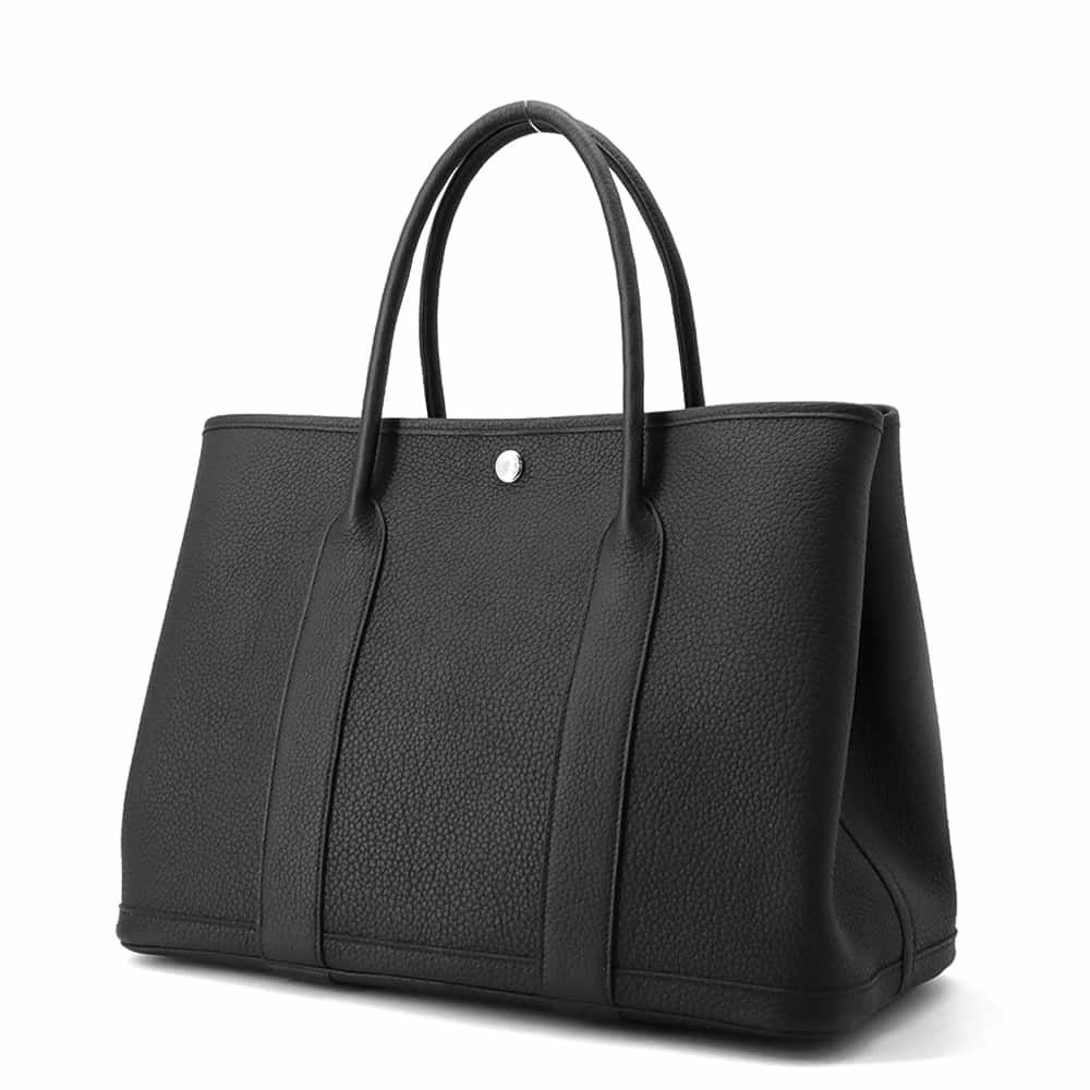 エルメス トートバッグ ガーデンパーティPM ブラック/シルバー金具 ネゴンダ W刻印