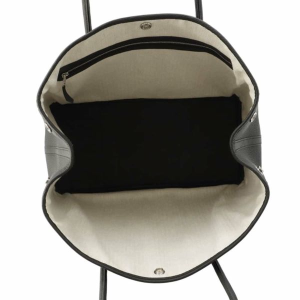 エルメス トートバッグ ガーデンパーティPM ブラック/シルバー金具 ネゴンダ W刻印