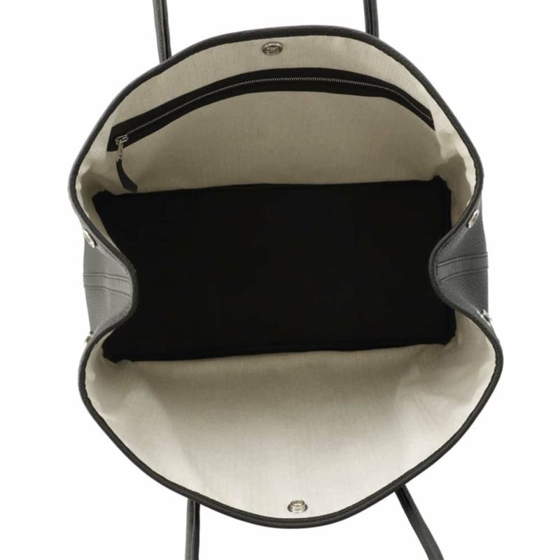 エルメス トートバッグ ガーデンパーティPM ブラック/シルバー金具 ネゴンダ W刻印