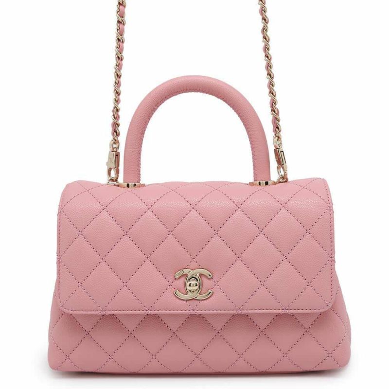 シャネル ハンドバッグ マトラッセ ココマーク ココハンドル キャビアスキン A92990 CHANEL 2wayショルダーバッグ