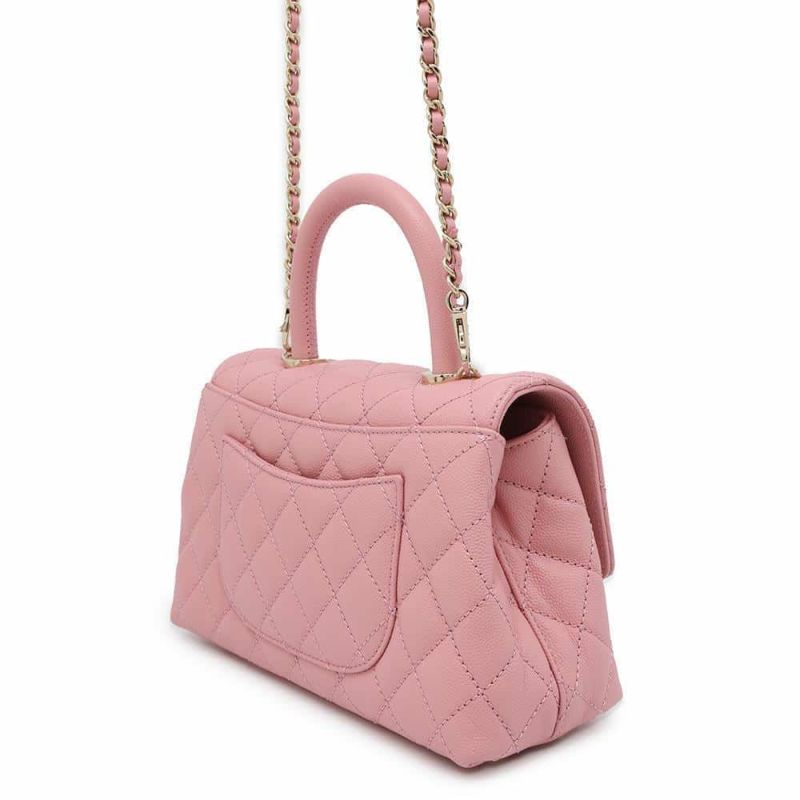 シャネル ハンドバッグ マトラッセ ココマーク ココハンドル キャビアスキン A92990 CHANEL 2wayショルダーバッグ