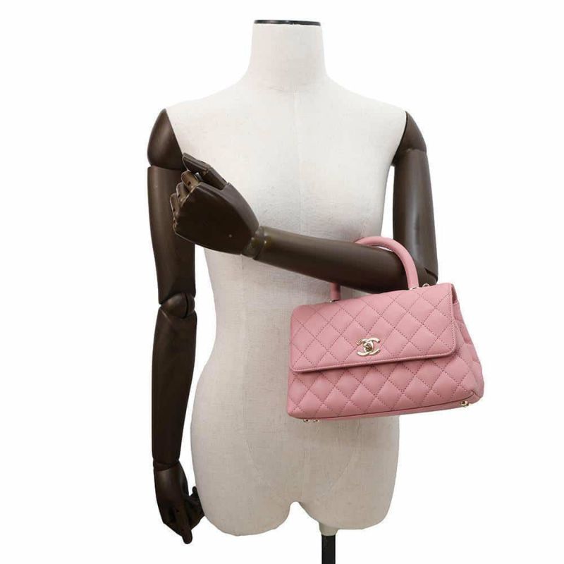 シャネル ハンドバッグ マトラッセ ココマーク ココハンドル キャビアスキン A92990 CHANEL 2wayショルダーバッグ