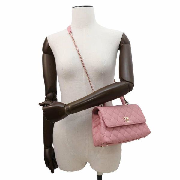 シャネル ハンドバッグ マトラッセ ココマーク ココハンドル キャビアスキン A92990 CHANEL 2wayショルダーバッグ