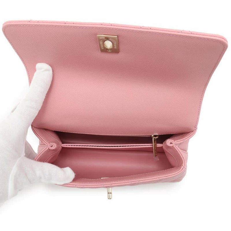 シャネル ハンドバッグ マトラッセ ココマーク ココハンドル キャビアスキン A92990 CHANEL 2wayショルダーバッグ